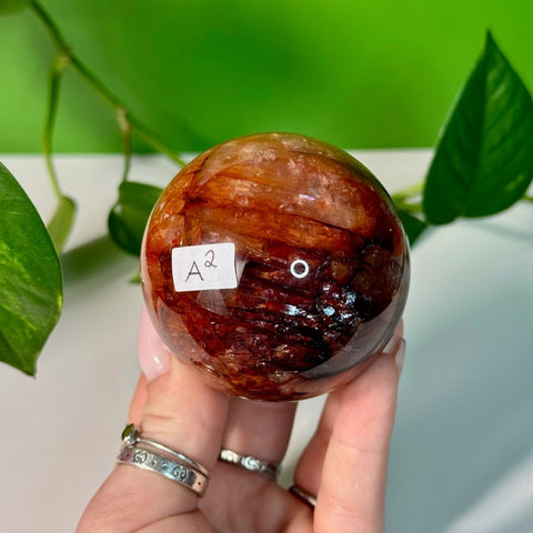 Fire Quartz Sphere A2 27 - Kenna's Crystals from TikTok