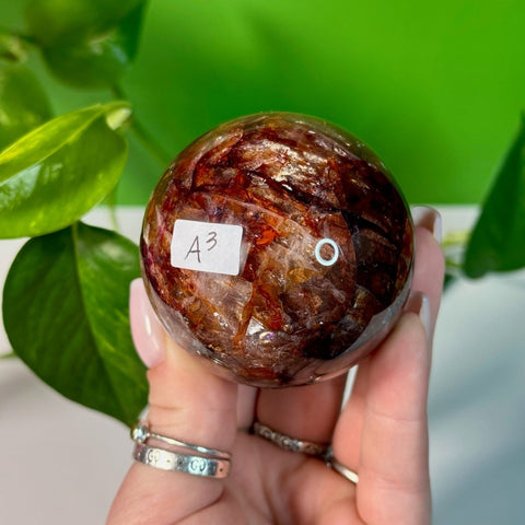 Fire Quartz Sphere A3 53 - Kenna's Crystals from TikTok