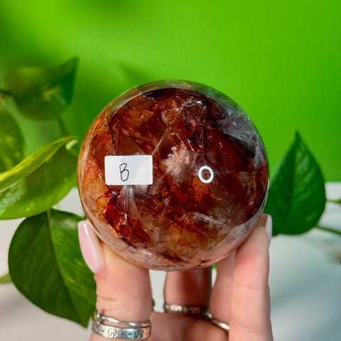 Fire Quartz Sphere B 2 - Kenna's Crystals from TikTok