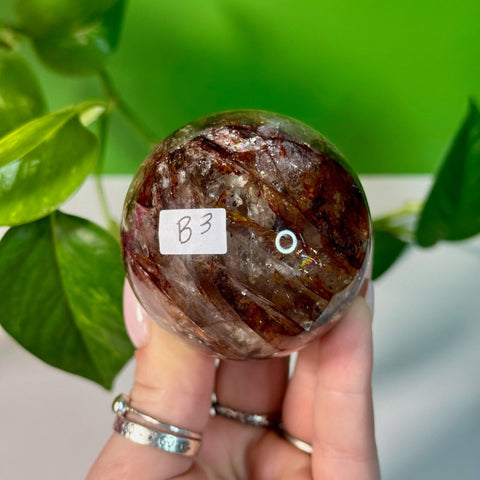 Fire Quartz Sphere B3 54 - Kenna's Crystals from TikTok