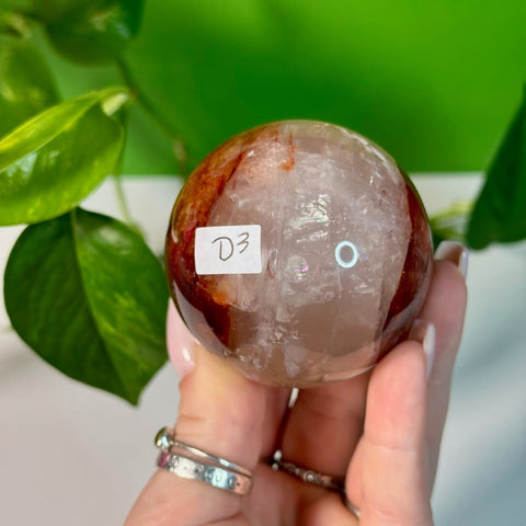 Fire Quartz Sphere D3 56 - Kenna's Crystals from TikTok