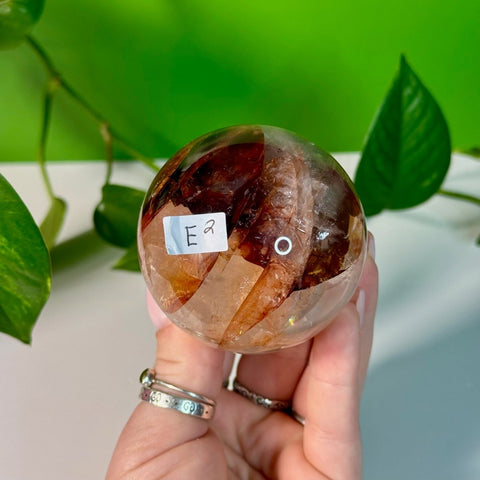 Fire Quartz Sphere E2 31 - Kenna's Crystals from TikTok