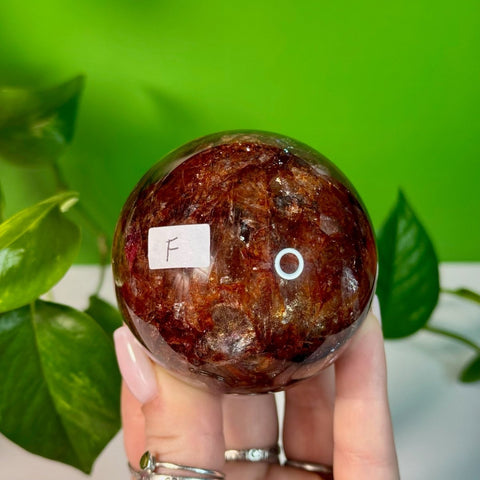 Fire Quartz Sphere F 6 - Kenna's Crystals from TikTok