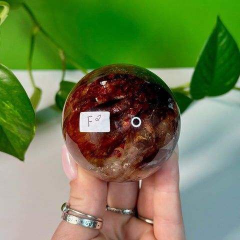 Fire Quartz Sphere F2 32 - Kenna's Crystals from TikTok