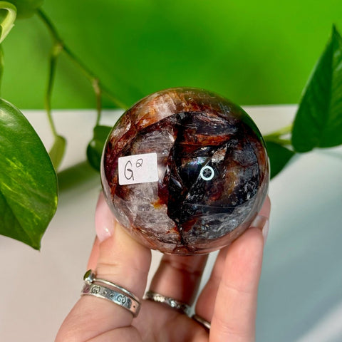 Fire Quartz Sphere G2 33 - Kenna's Crystals from TikTok