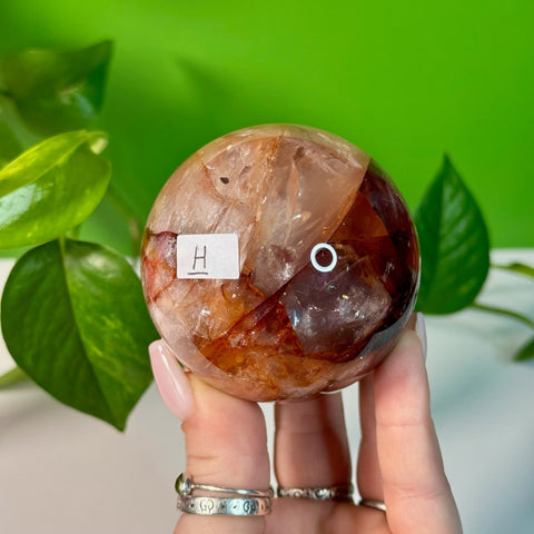 Fire Quartz Sphere H 8 - Kenna's Crystals from TikTok
