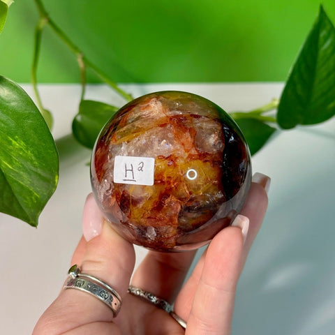 Fire Quartz Sphere H2 34 - Kenna's Crystals from TikTok