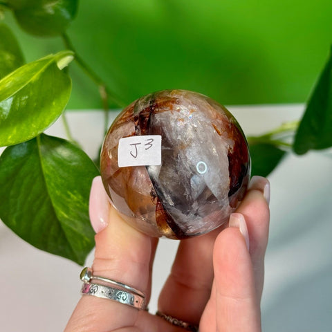 Fire Quartz Sphere J3 62 - Kenna's Crystals from TikTok