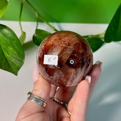 Fire Quartz Sphere K2 37 - Kenna's Crystals from TikTok