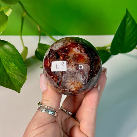 Fire Quartz Sphere L2 38 - Kenna's Crystals from TikTok