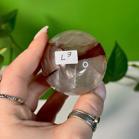 Fire Quartz Sphere L3 64 - Kenna's Crystals from TikTok