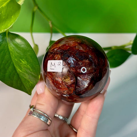 Fire Quartz Sphere M2 39 - Kenna's Crystals from TikTok