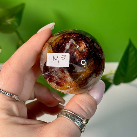Fire Quartz Sphere M3 65 - Kenna's Crystals from TikTok