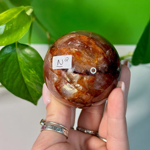 Fire Quartz Sphere N2 40 - Kenna's Crystals from TikTok