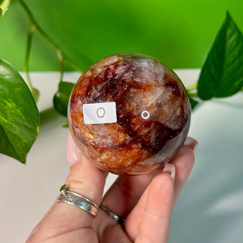 Fire Quartz Sphere O 15 - Kenna's Crystals from TikTok