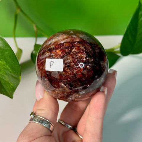 Fire Quartz Sphere P 16 - Kenna's Crystals from TikTok