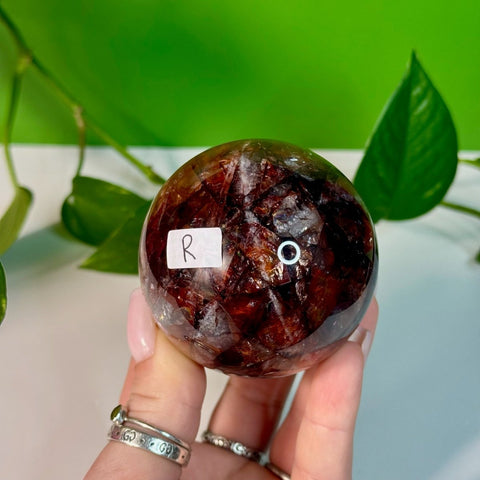Fire Quartz Sphere R 18 - Kenna's Crystals from TikTok