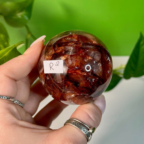 Fire Quartz Sphere R2 44 - Kenna's Crystals from TikTok