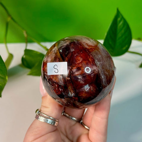 Fire Quartz Sphere S 19 - Kenna's Crystals from TikTok