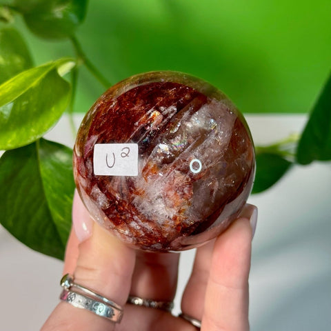 Fire Quartz Sphere U2 47 - Kenna's Crystals from TikTok