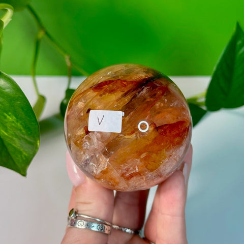 Fire Quartz Sphere V 22 - Kenna's Crystals from TikTok