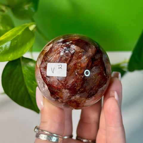 Fire Quartz Sphere V2 48 - Kenna's Crystals from TikTok