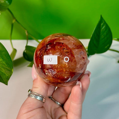 Fire Quartz Sphere W 23 - Kenna's Crystals from TikTok