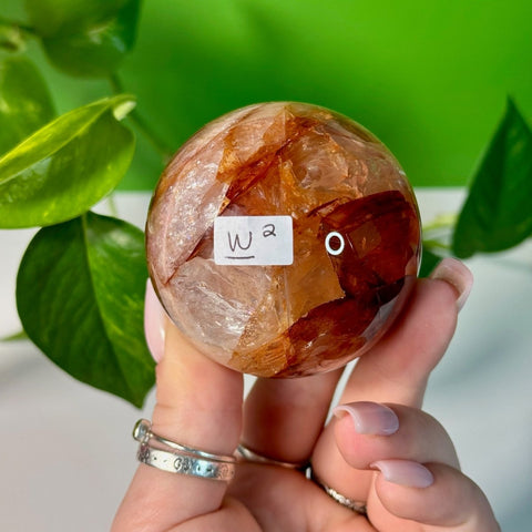 Fire Quartz Sphere W2 49 - Kenna's Crystals from TikTok