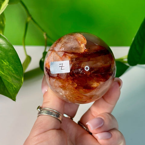 Fire Quartz Sphere Z 26 - Kenna's Crystals from TikTok