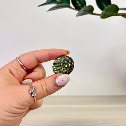 Floral Labradorite Cabochon
