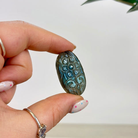 Floral Labradorite Cabochon