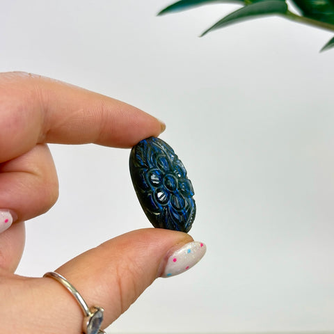Floral Labradorite Cabochon