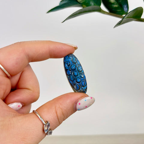 Floral Labradorite Cabochon