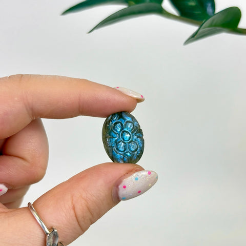 Floral Labradorite Cabochon