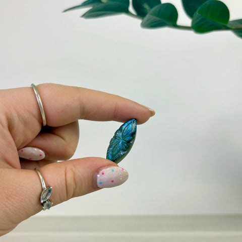Floral Labradorite Cabochon