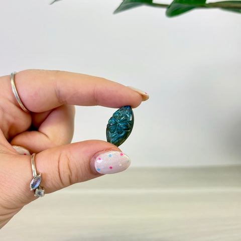 Floral Labradorite Cabochon