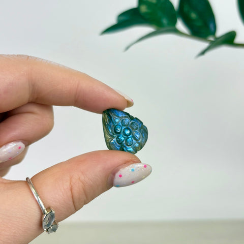 Floral Labradorite Cabochon