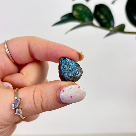 Floral Labradorite Cabochon