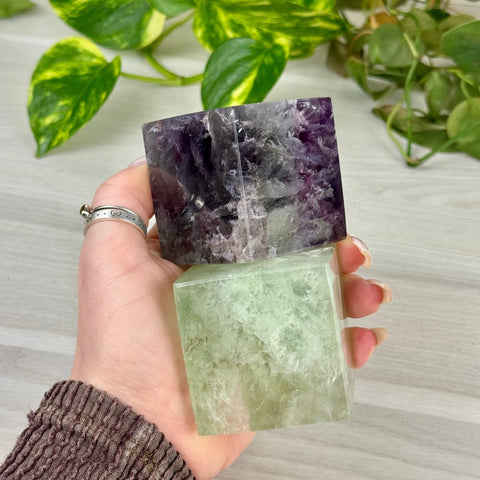 Fluorite Cube 55 4 - Kenna's Crystals from TikTok
