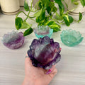 Fluorite Lotus Bowl 1 - Kenna's Crystals from TikTok
