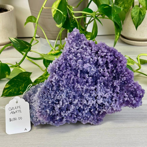 Galaxy Grape Agate A 80 - Kenna's Crystals from TikTok