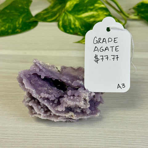 Galaxy Grape Agate A3 63 - Kenna's Crystals from TikTok