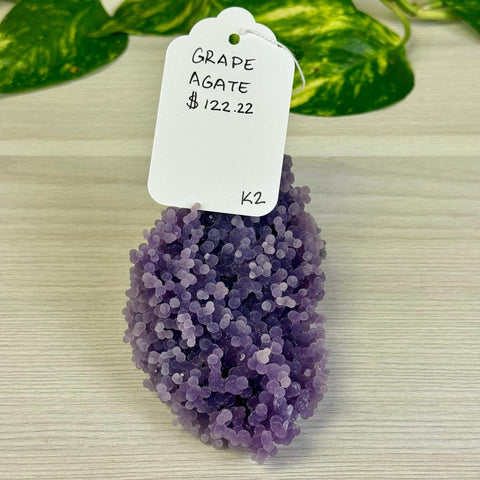 Galaxy Grape Agate K2 37 - Kenna's Crystals from TikTok