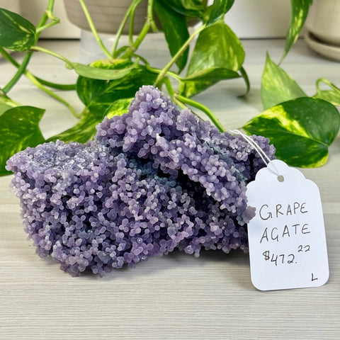 Galaxy Grape Agate L 12 - Kenna's Crystals from TikTok
