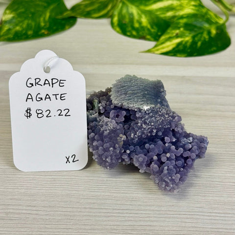 Galaxy Grape Agate X2 49 - Kenna's Crystals from TikTok