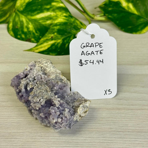 Galaxy Grape Agate X3 75 - Kenna's Crystals from TikTok