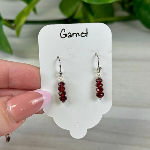 Garnet Earrings 1 - Kenna's Crystals from TikTok