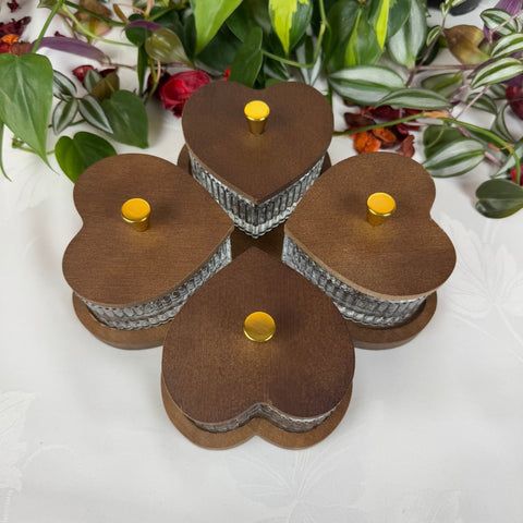 Glass Heart Bowl Set 2 - Kenna's Crystals from TikTok