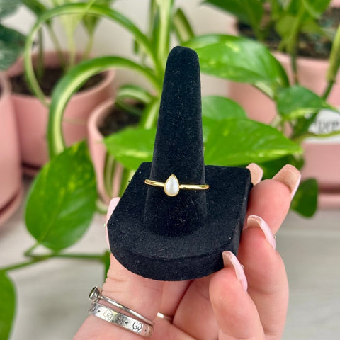 Gold Vermeil Pearlescent Stackable Ring 4 1 - Kenna's Crystals from TikTok