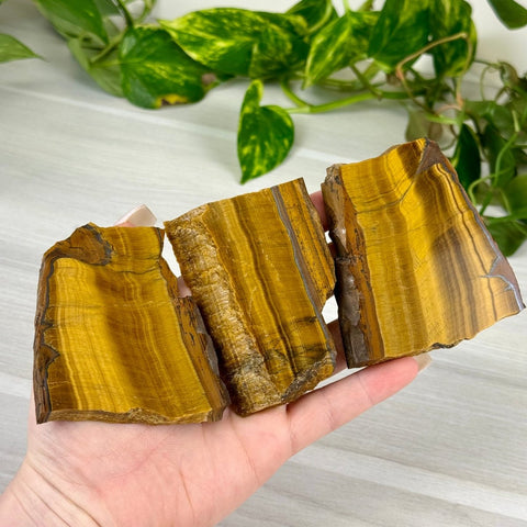 Golden Tiger's Eye Slab 33 2 - Kenna's Crystals from TikTok